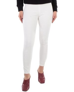 Moncler Mid-Rise Tapered Trousers, Brand Size 40 (Us - Natural