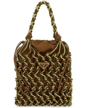 Prada Two-tone Mesh Handbag - Multicolour