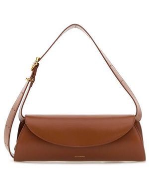 Jil Sander Cannolo Bag - Brown