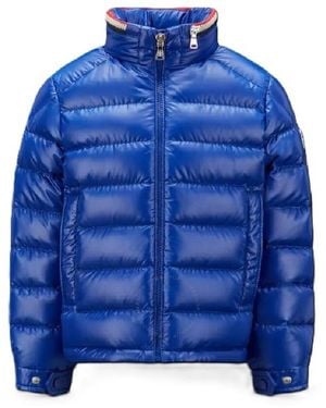 Moncler Logo-Patch Padded Jacket - Green