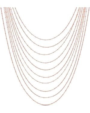 Amour Multi-Strand Chain Necklace - Metallic