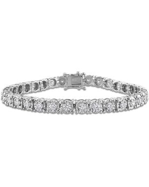 Created Forever 3 1/8Ct Tw Lab-Grown Diamond Tennis Bracelet - Metallic