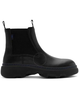 Burberry Creeper Chelsea Ankle Boots, Brand Size 38 Us - Black