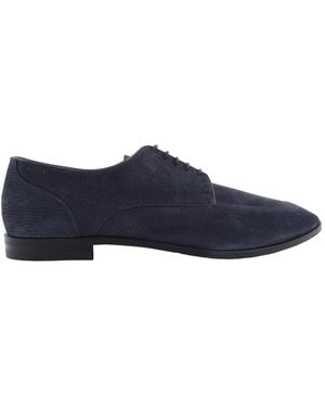 Bally Wedmer Suede Derby Shoes, Brand Size 10.5 Us Size 11.5 - Blue