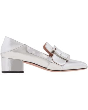 Bally Janelle Buckle Leather Pumps - White