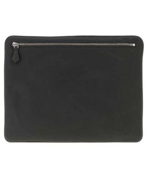 Dolce & Gabbana Charcoal Fabric Clutch Grigiogrigio - Black