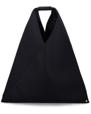 MM6 by Maison Margiela Japanese Classic Bag Polyester Contrast Tote - Black