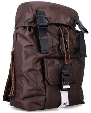 A.P.C. Trek Technical Backpack - Brown