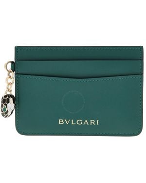 BVLGARI Serpenti Forever Card Holder - Green