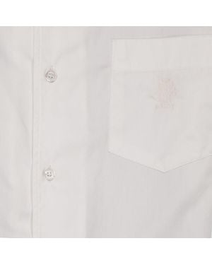 Bally Embroidered Logo Button-Up Shirt - Grey