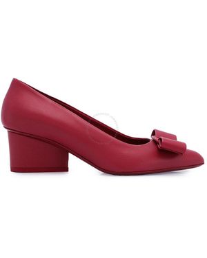 Ferragamo Salvatore Viva Pump Shoe - Red