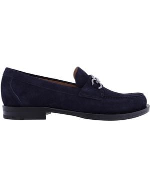 Ferragamo Fort Gancini Horsebit Loafers - Blue
