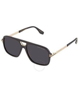 Marc Jacobs Grey Navigator Sunglasses Marc 415/s 02m2/ir 56 - Metallic