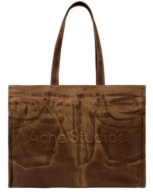 Acne Studios Cotton Tote Bag - Brown