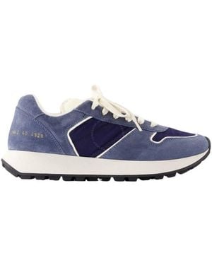 Common Projects Suede Low-Top Track Trainers - Blue