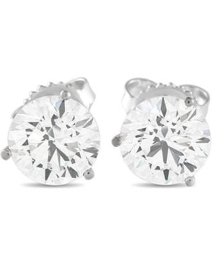 LB Exclusive 14K 4.18Ct Lab Grown Diamond Stud Earrings Lg02 091225 - White