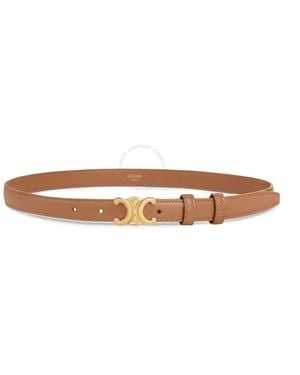 Celine Small Triomphe Belt - Brown