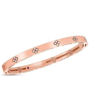 Roberto Coin 18k Re Gold Narrow Verona Bangle - Pink