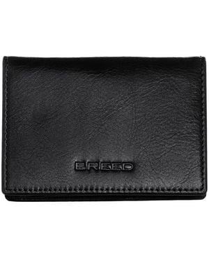 Breed Porter Genuine Leather Bi-Fold Wallet - Black