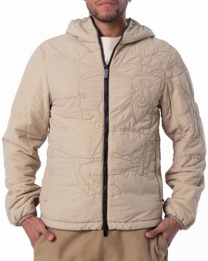 Burberry Hunter Ekd Padded Jacket - Natural