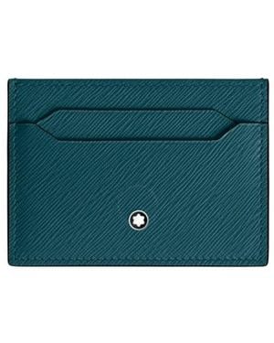 Montblanc Sartorial 5Cc Leather Card Holder - Green