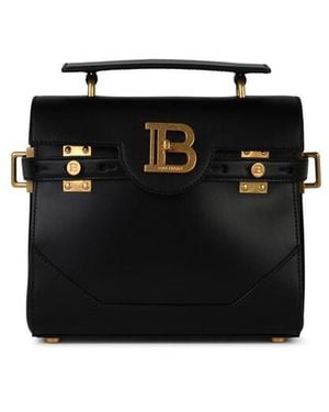 Balmain B-Buzz 23 Leather Bag - Black