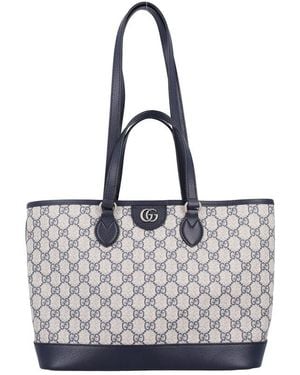 Gucci Ophidia Medium Tote Bag - Grey
