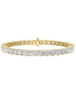 Mure And Co 14Ctw Round Shaped Lab Grown Diamond Tennis Bracelet - Metallic