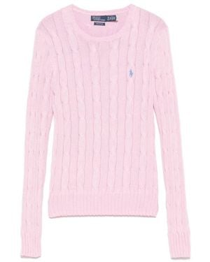 Polo Ralph Lauren Julianna Cable-Knit Cotton Sweater - Pink