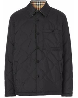 Burberry Francis Reversible Vintage Check Overshirt - Black
