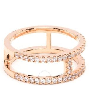 Apm Monaco Double Line Pave Ring - Metallic