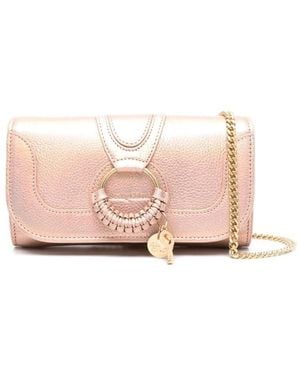 See By Chloé Hana Leather Clutch Bag - Pink