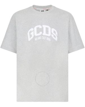 Gcds Logo Lounge Cotton T-Shirt - White