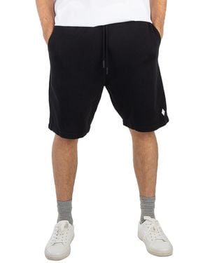 Marcelo Burlon Cross Basketball Cotton Shorts - Black