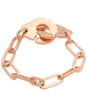 Dinh Van Ladies Menottes R7 Chain Ring - Pink