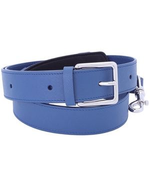 Montblanc Petrol Meisterstuck Leather Shoulder Strap - Blue