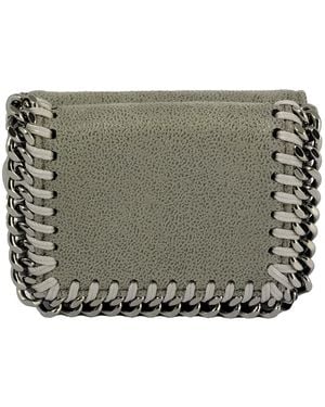 Stella McCartney Falabella Small Flap Wallet - Green