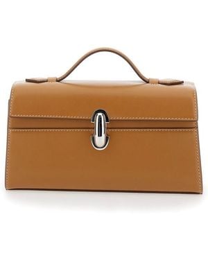 SAVETTE Handbag Symmetry With Leather Details For - Brown