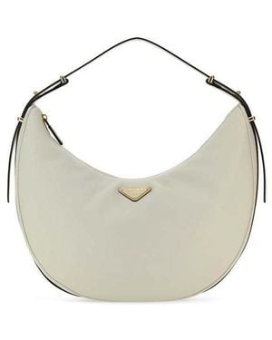 Prada Leather Big Arqua Handbag - Metallic