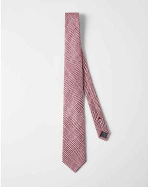 Brunello Cucinelli Linen Silk Tie, Brand (Us - Purple