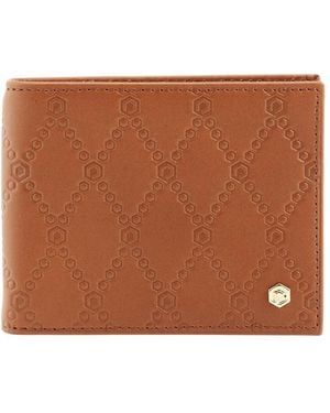 Picasso and Co Slim Leather Wallet- Tan - Brown