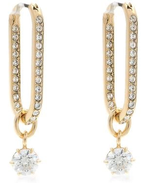 Swarovski Constella-Tone Plated Drop Earrings - Metallic