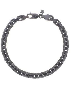 Tresorra Sterling Oval Link Chain Bracelet - Metallic