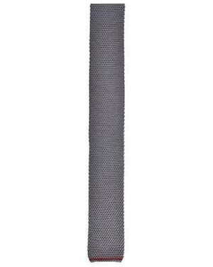 Brunello Cucinelli Dark Silk Knit Tie - Multicolor