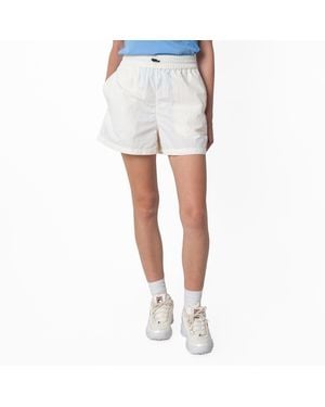 Burberry Ekd Embroidered Nylon Shorts, Brand Size 8 Us - White