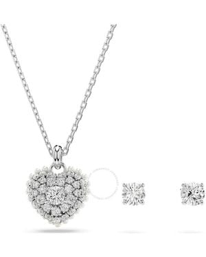 Swarovski Hyperbola Set Rhodium Shiny - White