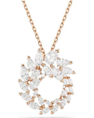 Swarovski Mesmera Pendant, Marquise Cut, 18K Rose Finish - Metallic