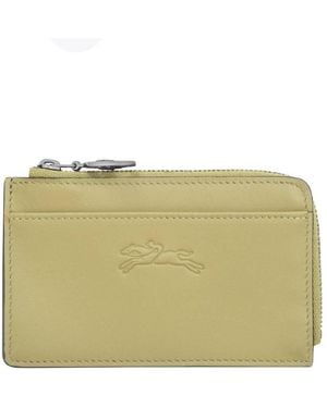 Longchamp Le Pliage Xtra Leather Card Holder - Green