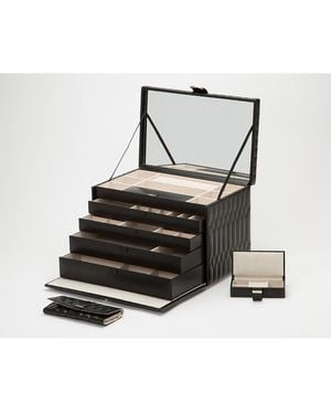 Wolf Caroline Extra Large Jewellery Case 329571 - Black