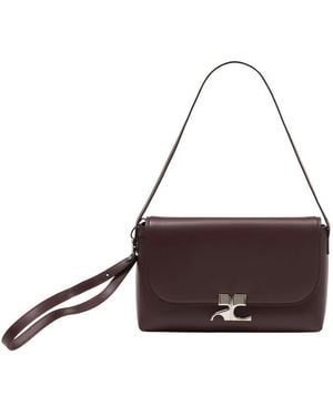Courreges Icotype Shoulder Bag Burgundy - Purple